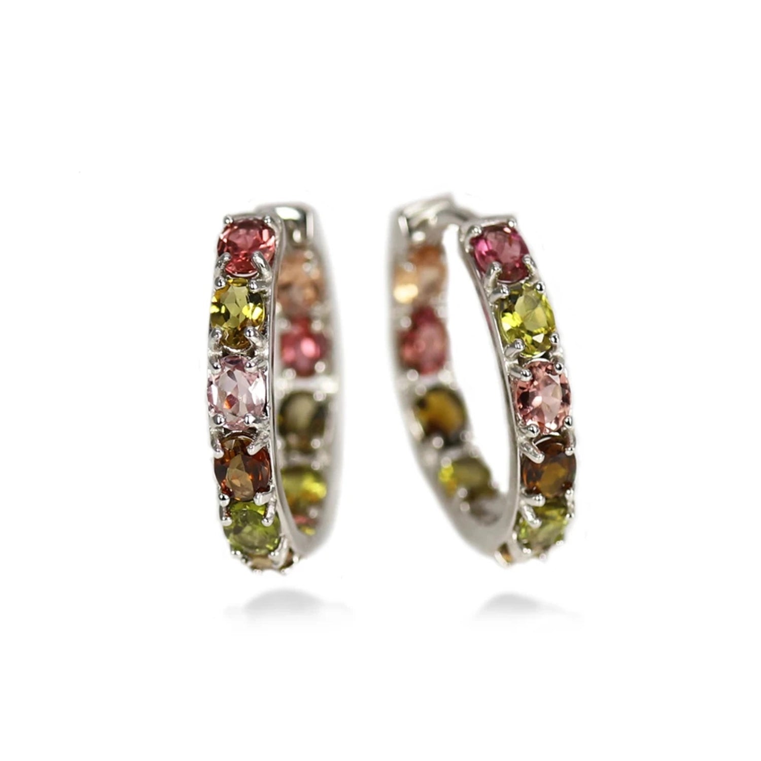 Multicolor Tourmaline Drop Earrings